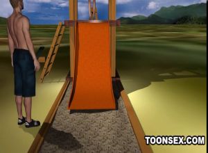 Мультяшный куннилингус и секс на свежем воздухе